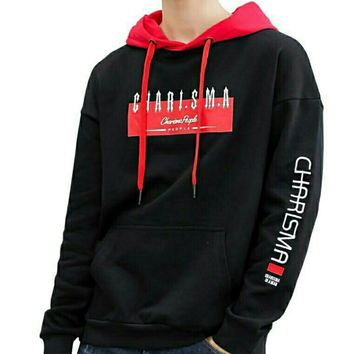 SWEATER HOODIE CHARISMA HITAM