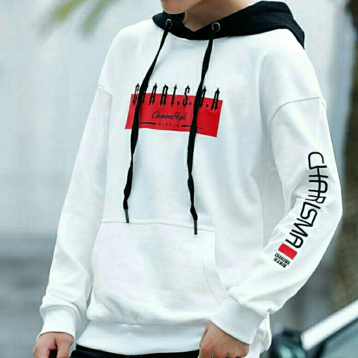 SWEATER HOODIE CHARISMA PUTIH