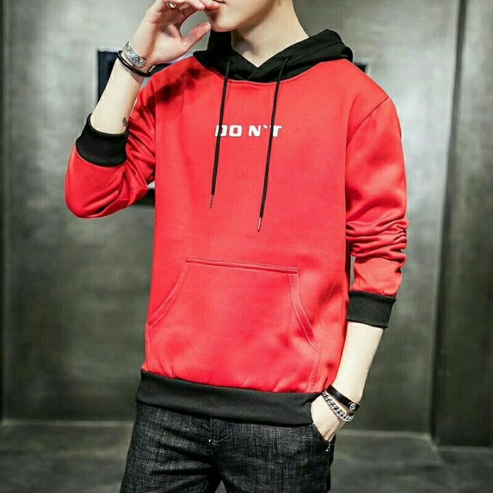 SWEATER HOODIE DONT MERAH