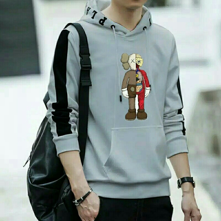 SWEATER HOODIE NIQLO GREY