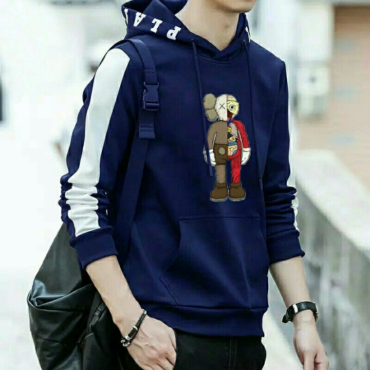 SWEATER HOODIE NIQLO NAVY