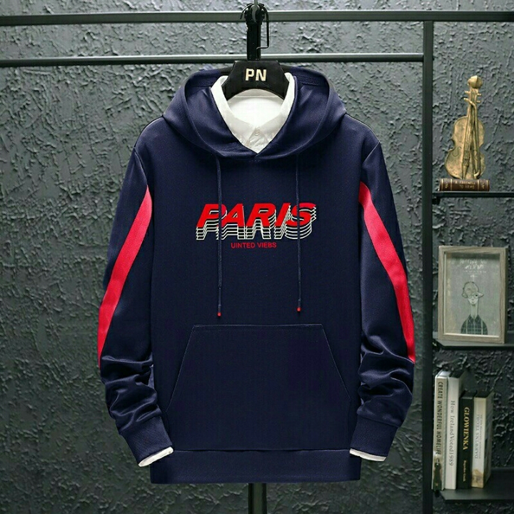 SWEATER HOODIE PARIS NAVY