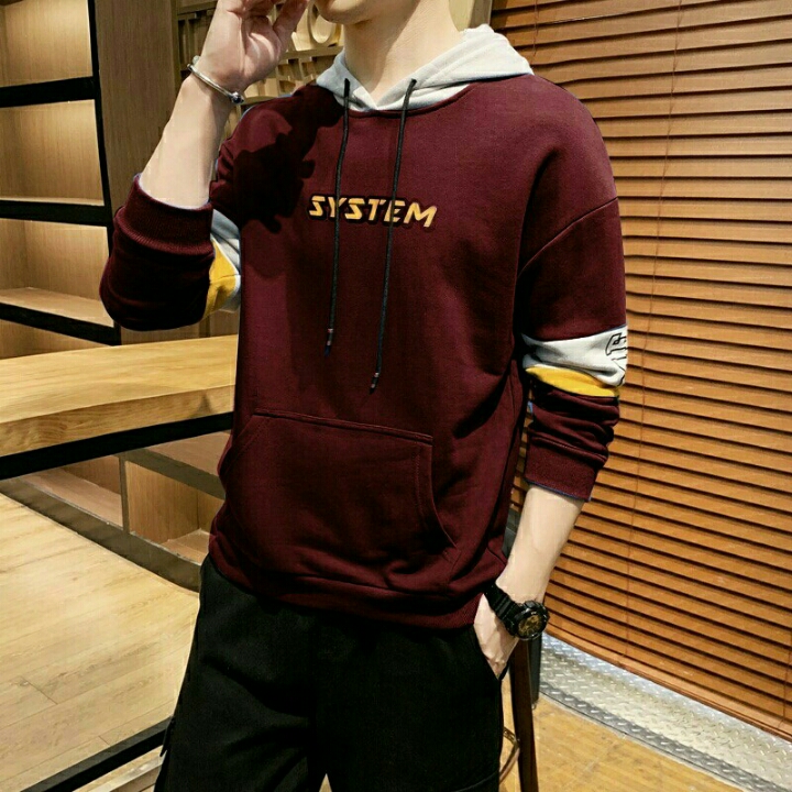 SWEATER HOODIE SYSTEM MAROON