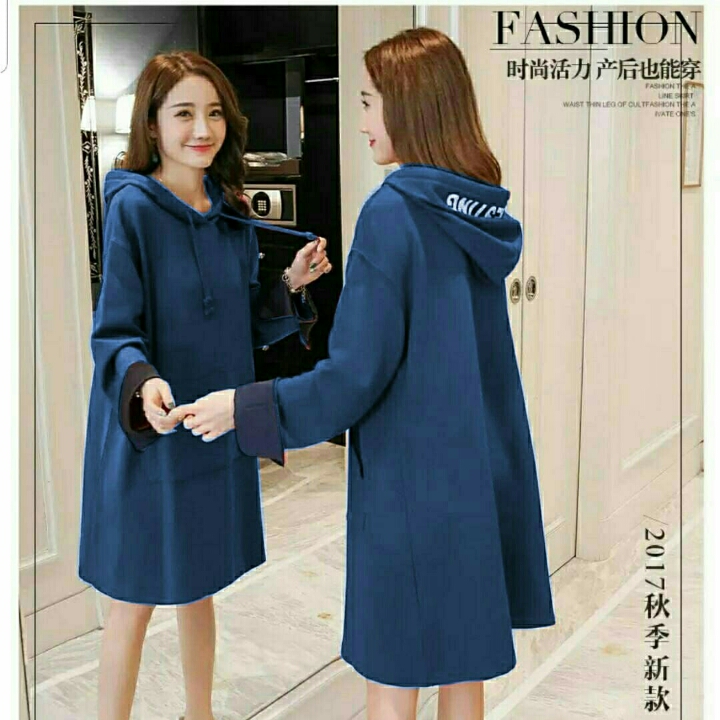 SWEATER HOODIE TERE NAVY