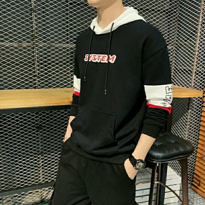 SWEATER JAKET SYSTEM HITAM