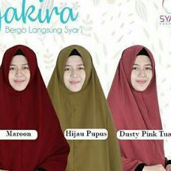 JILBAB SEMI INSTANT MERK SYAKIRA PER UNIT