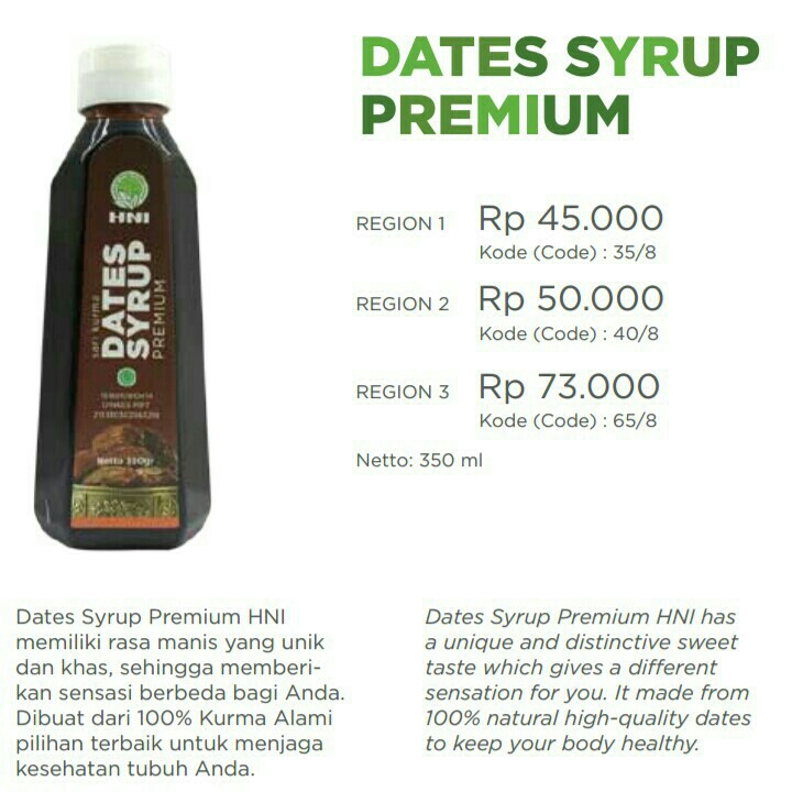 SYRUP KURMA HEALTY DATES HNI-HPAI