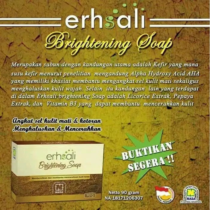 Sabun Erhsali Brightening Soap Atau EBS
