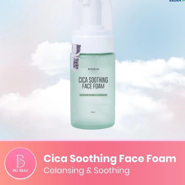 Sabun Jerawat Bg Skin Cica Sothing Face Foam
