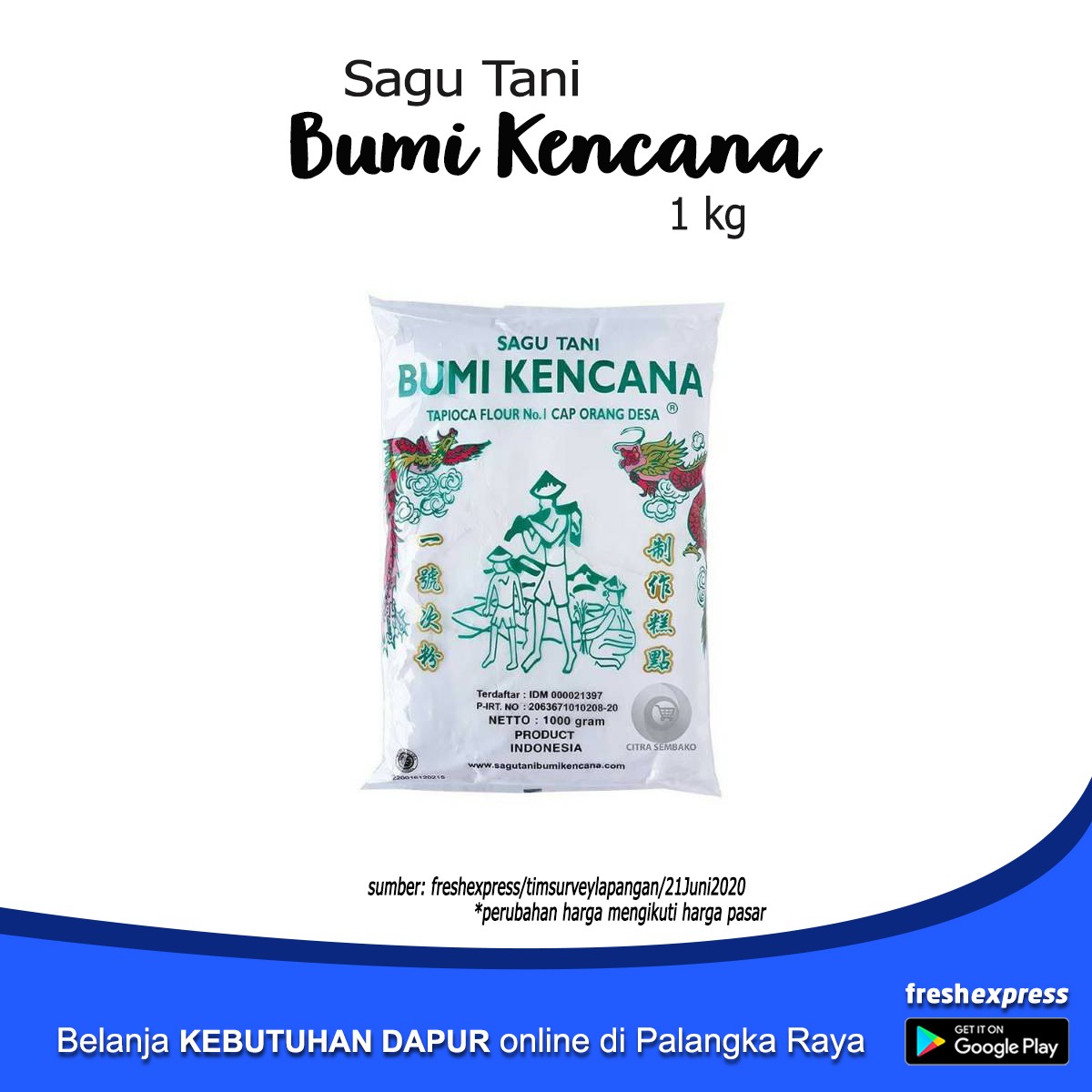 Sagu Tani Bumi Kencana 1 Kg