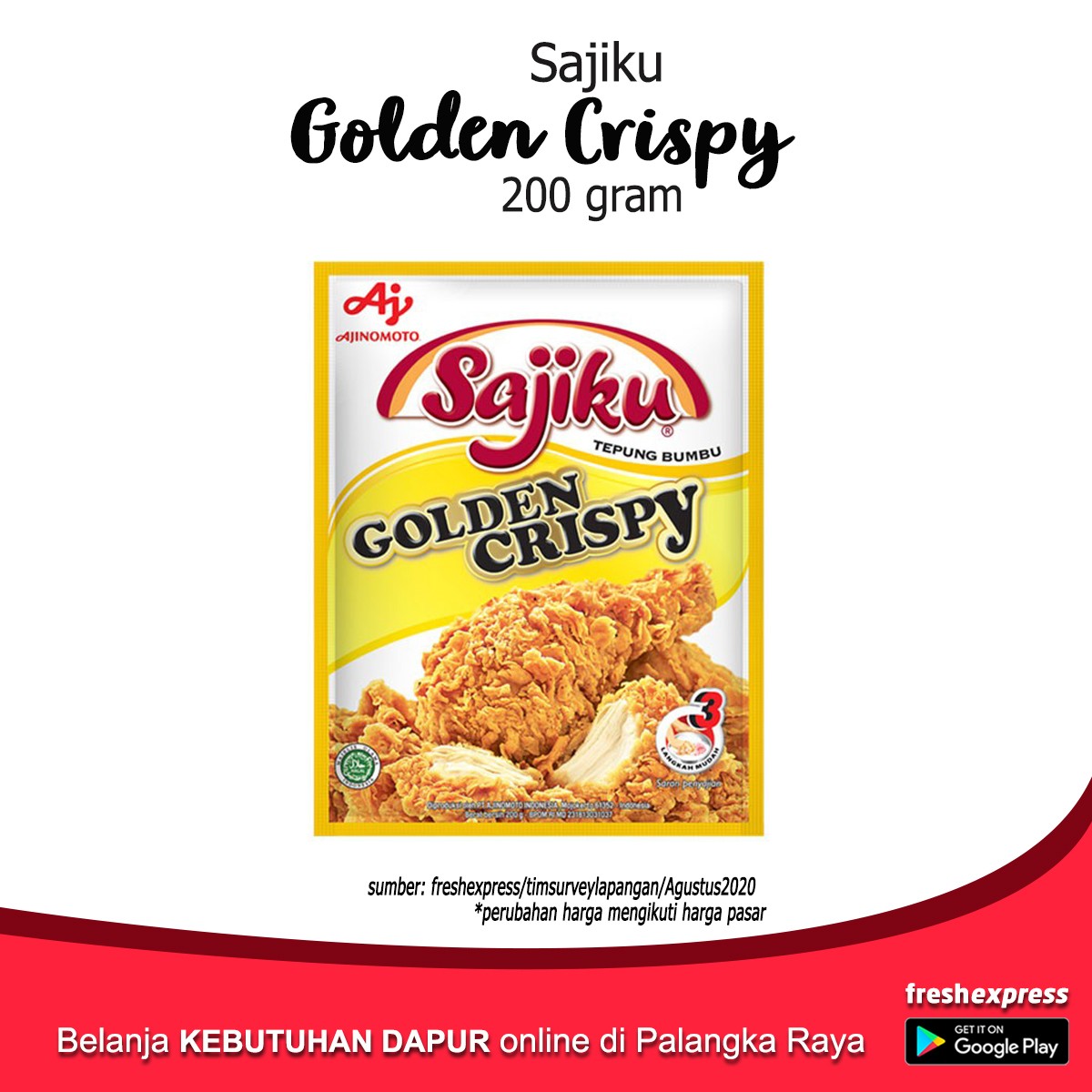 Sajiku Golden Crispy 200 Gram