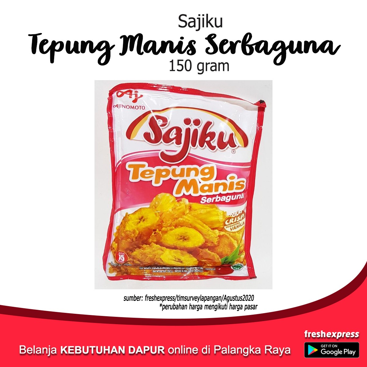 Sajiku Tepung Manis Serbaguna 150 Gram