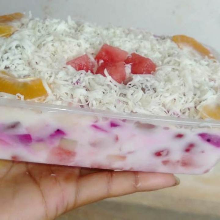 Salad Buah Box Toping Keju