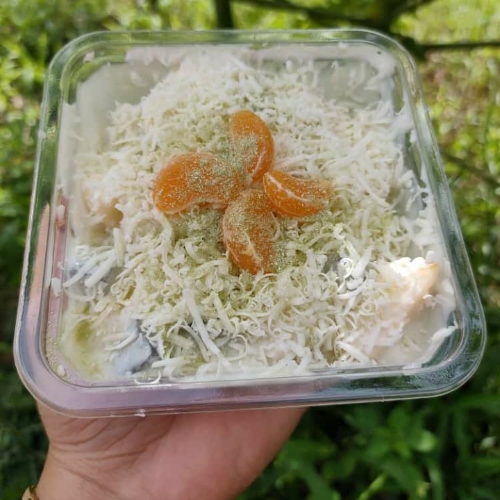 Salad Buah Varian rasa Matcha