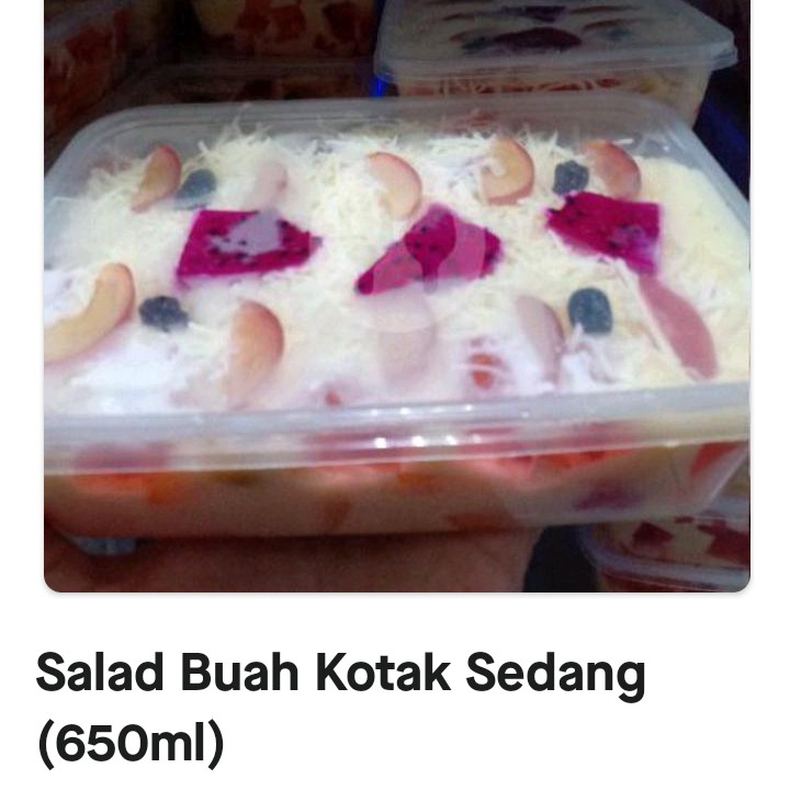 Sald Buah Kotak Sedang 650ml