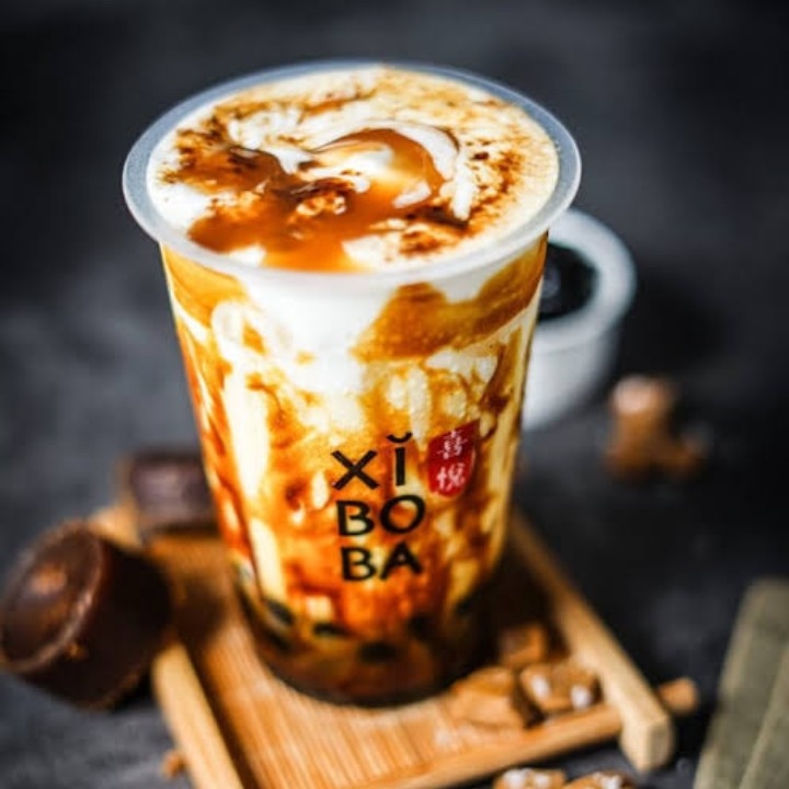 Salted Caramel Boba Fresh Milk