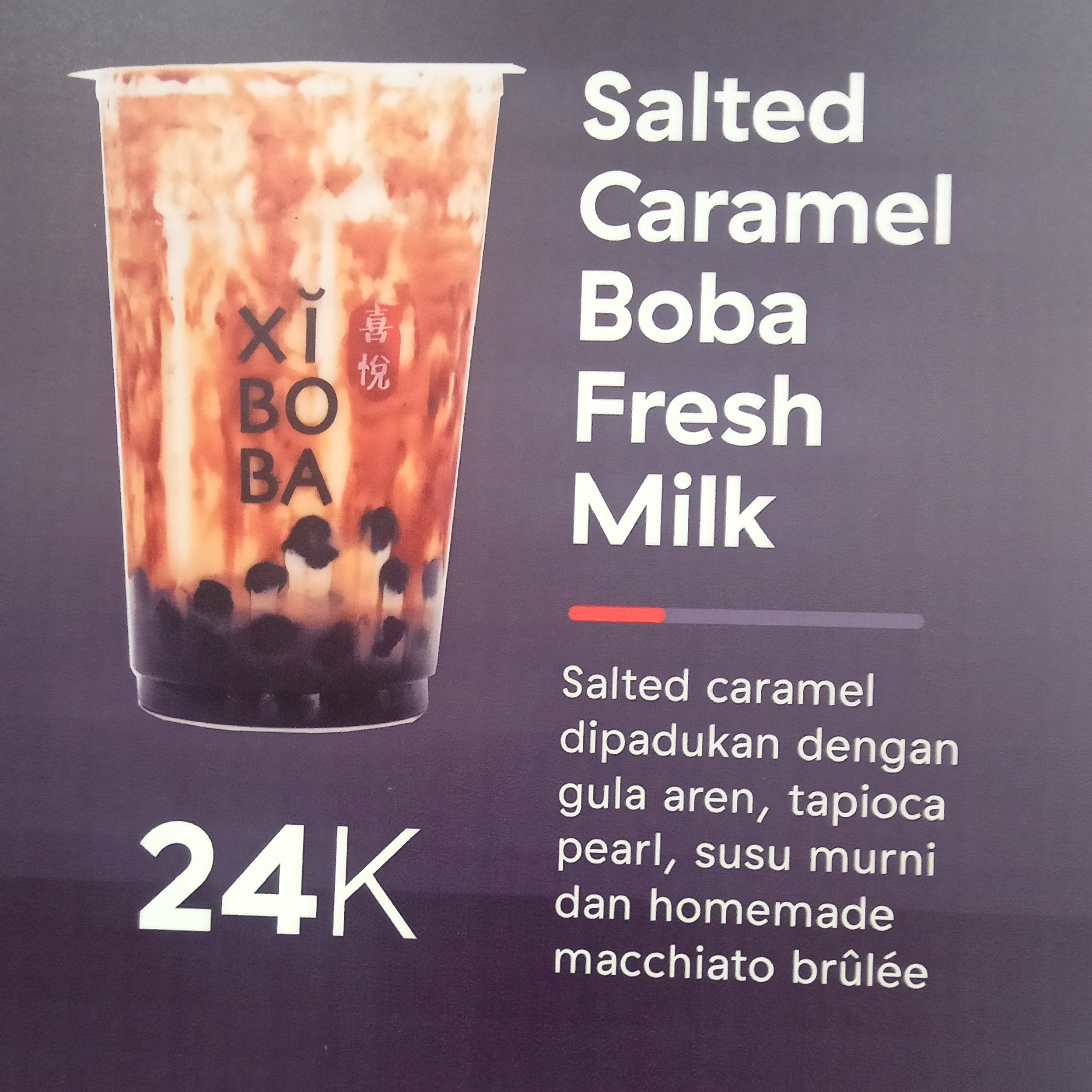 Salted Caramel Boba Fresh Milk