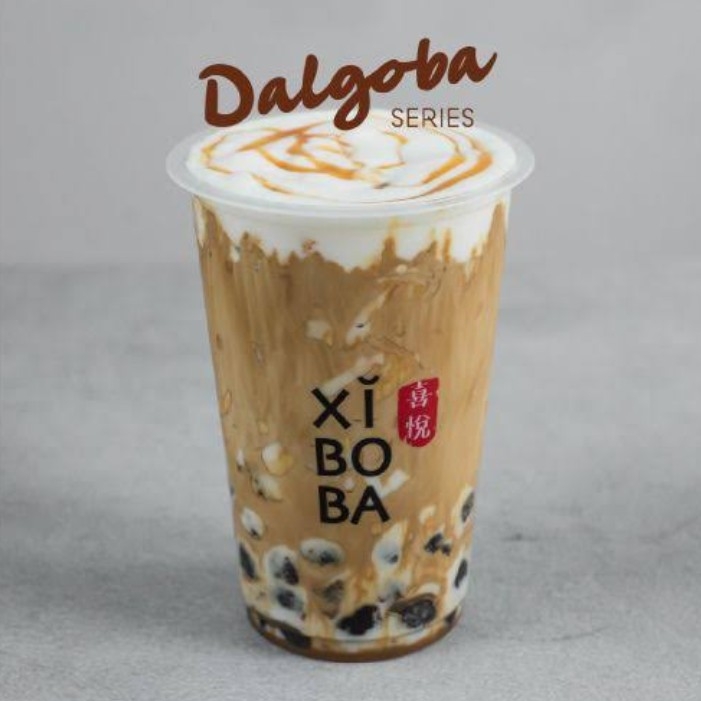 Salted Caramel Dalgona Boba