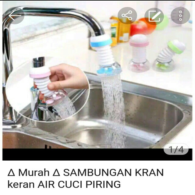 Sambungan Kran Air Cuci piring