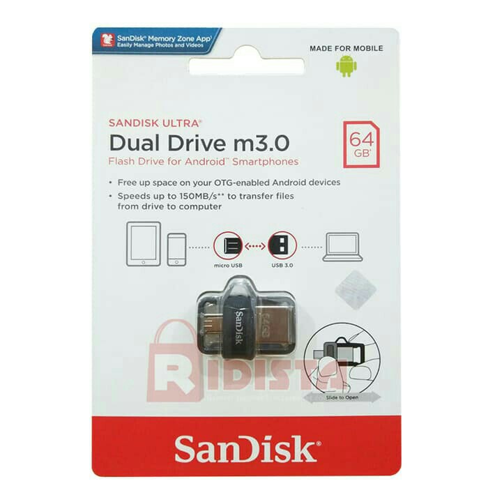 SanDisk OTG 16GB USB Ultra Dual USB Drive 3