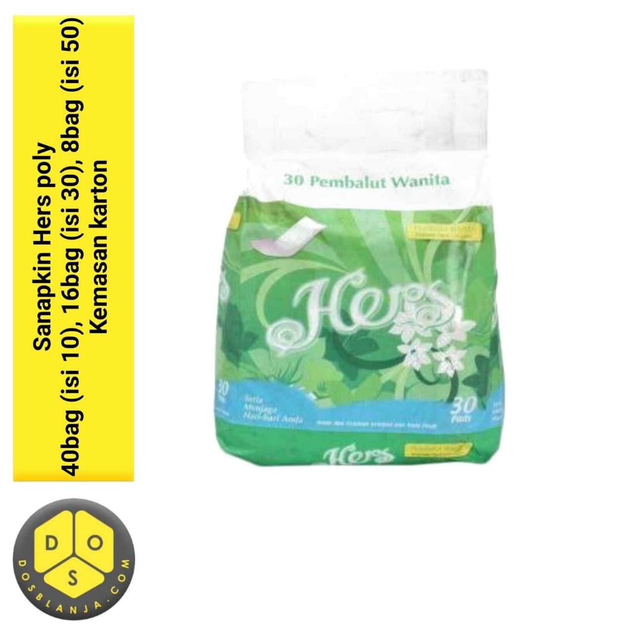 Sanapkin Hers Poly 40 Bag Isi 10