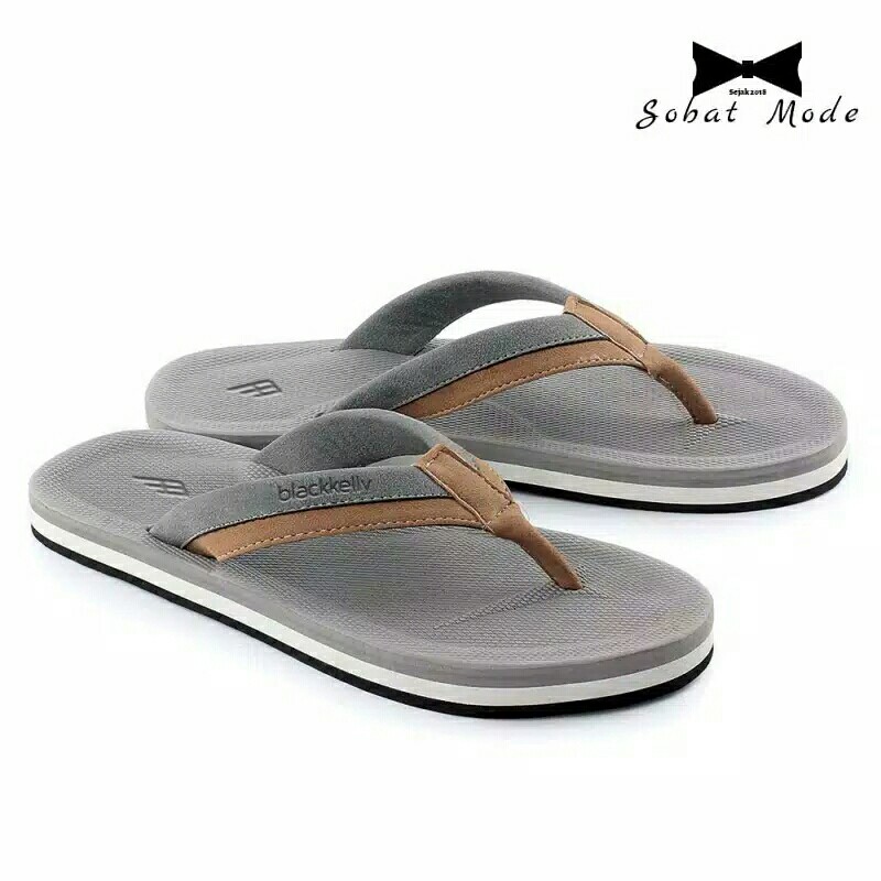Sandal Casual Pria LOA 587 Blackkelly