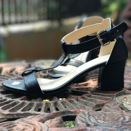 Sandal High Heels Hak Tahu Hitam 3