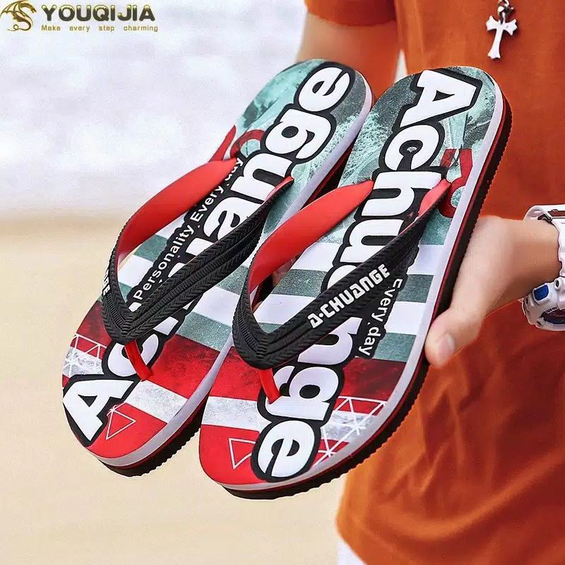 Sandal Jepit Lokal Motif Achange