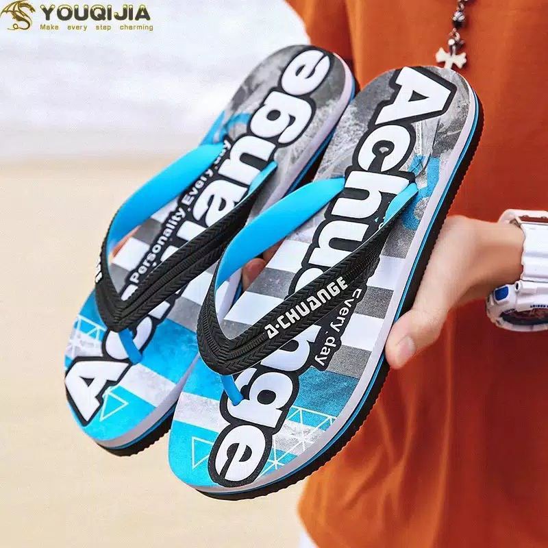 Sandal Jepit Lokal Motif Achange 2