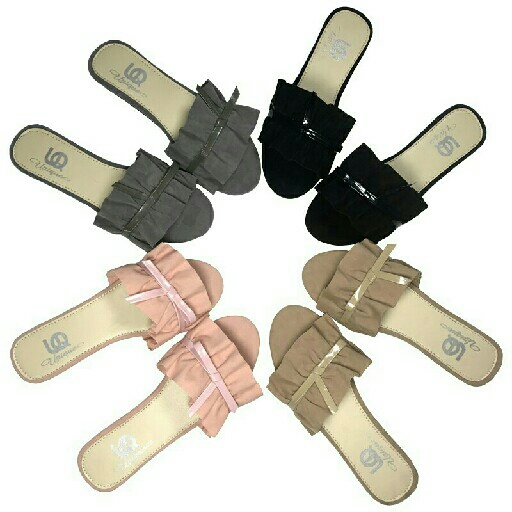 Sandal Ruffle Kerut 