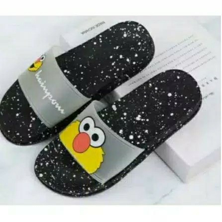 Sandal Santai Karakter Elmo Lucu JTS  TG1249 hitam 2
