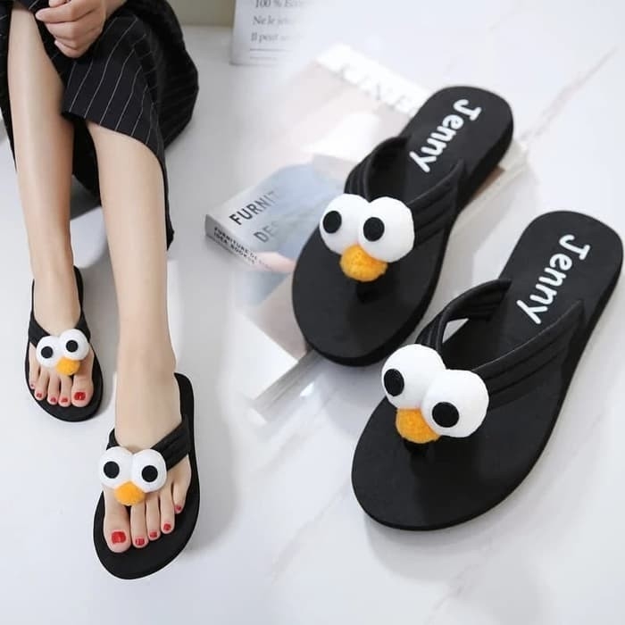 Sandal Wanita Jenny Eggsy Hitam 2