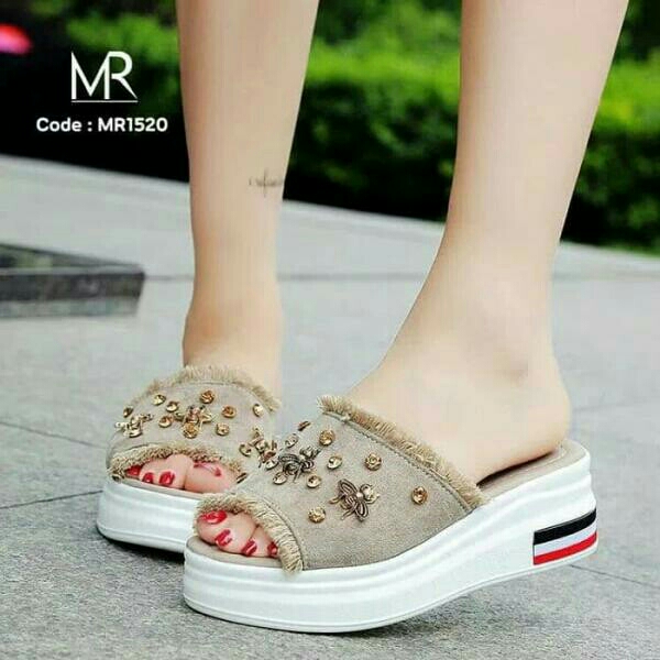 Sandal Wedges AS12 Mocca