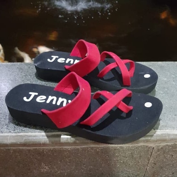 Sandal Wedges Jenny Merah 2