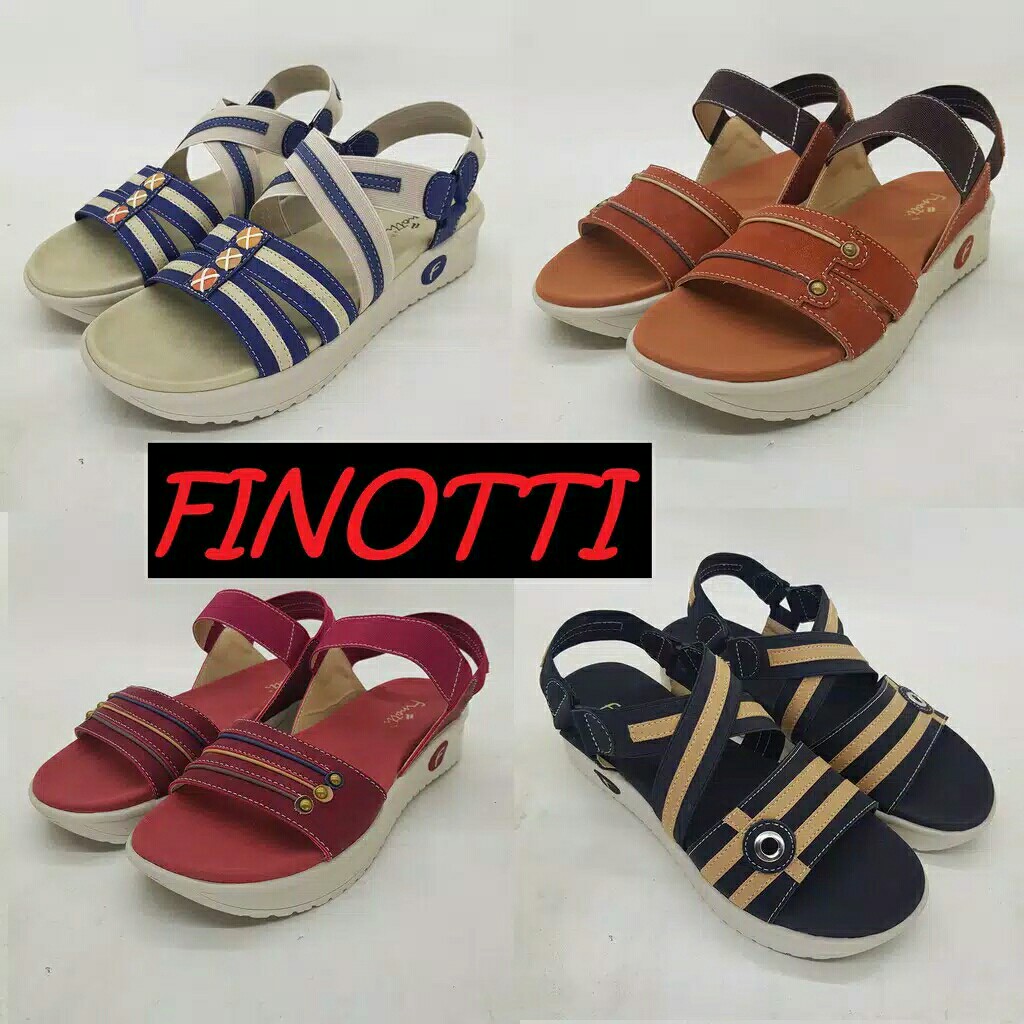 Sandal wedges tali perempuan  Finotti RHT