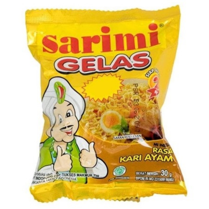 Sarimi Gelas Kari Ayam Renteng