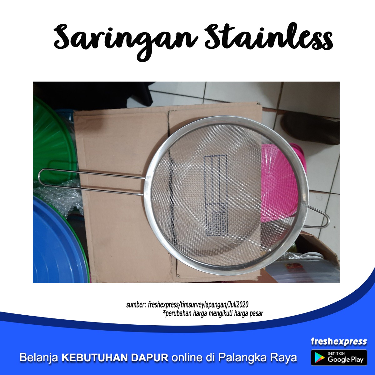 Saringan Stainless Ukuran L