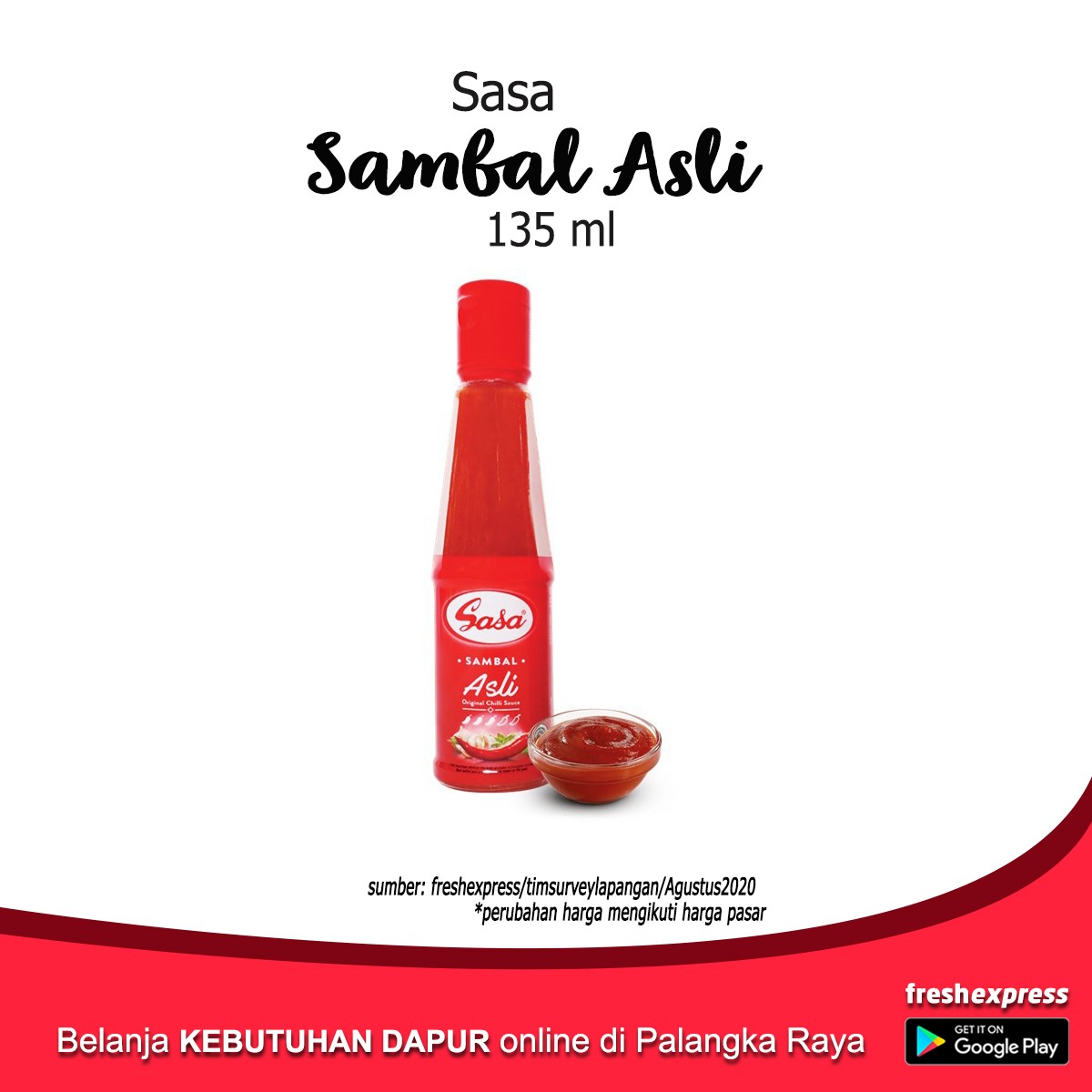 Sasa Sambal Asli 135 Ml