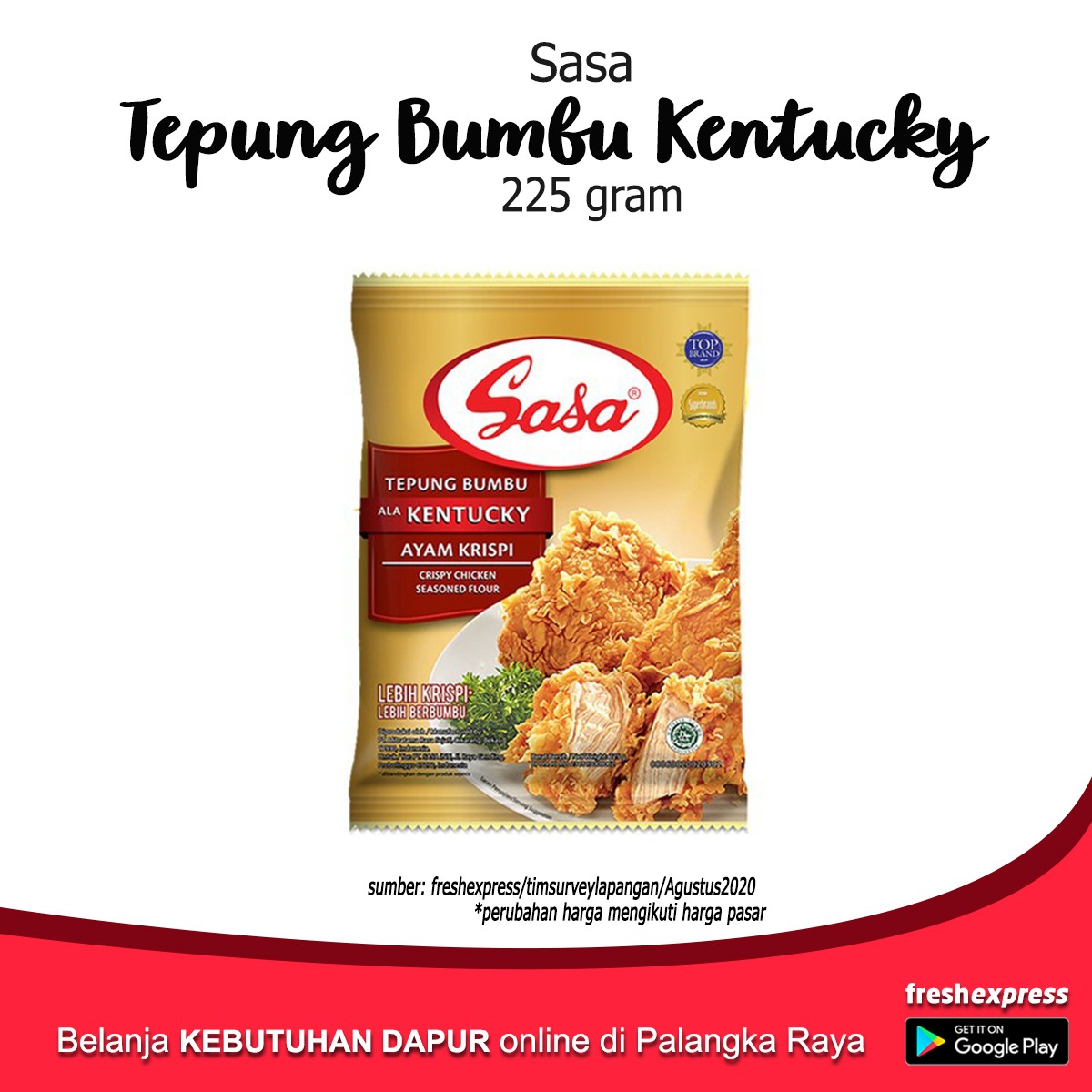 Sasa Tepung Bumbu Kentucky 225 Gram