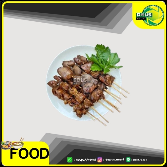 Sate Ati Ampela dan Kulit
