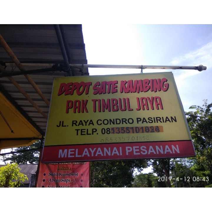 Sate Kambing Pak Timbul Jaya - Condro