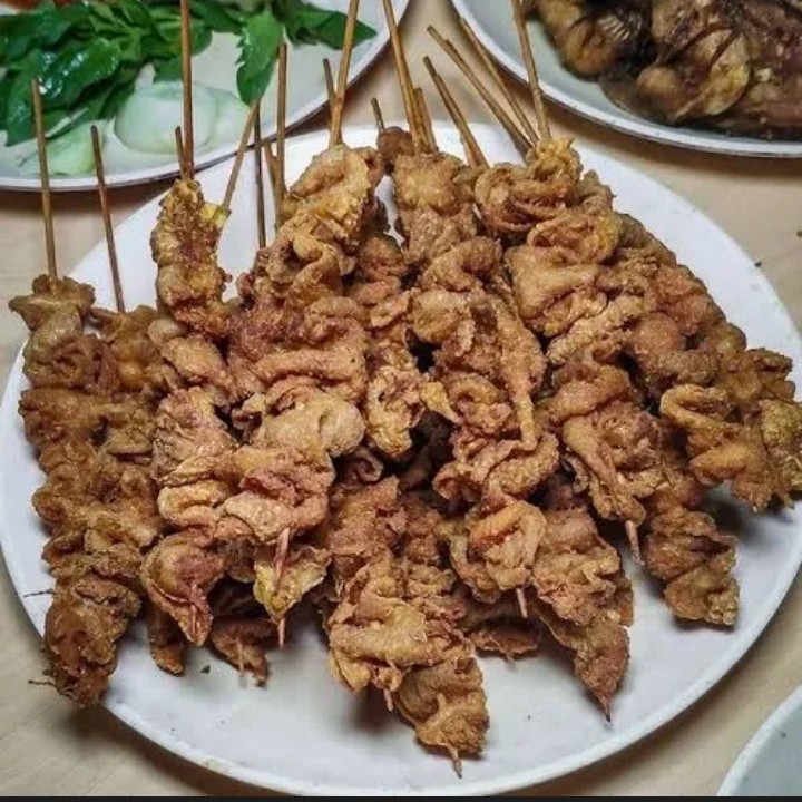 Sate Kulit Goreng