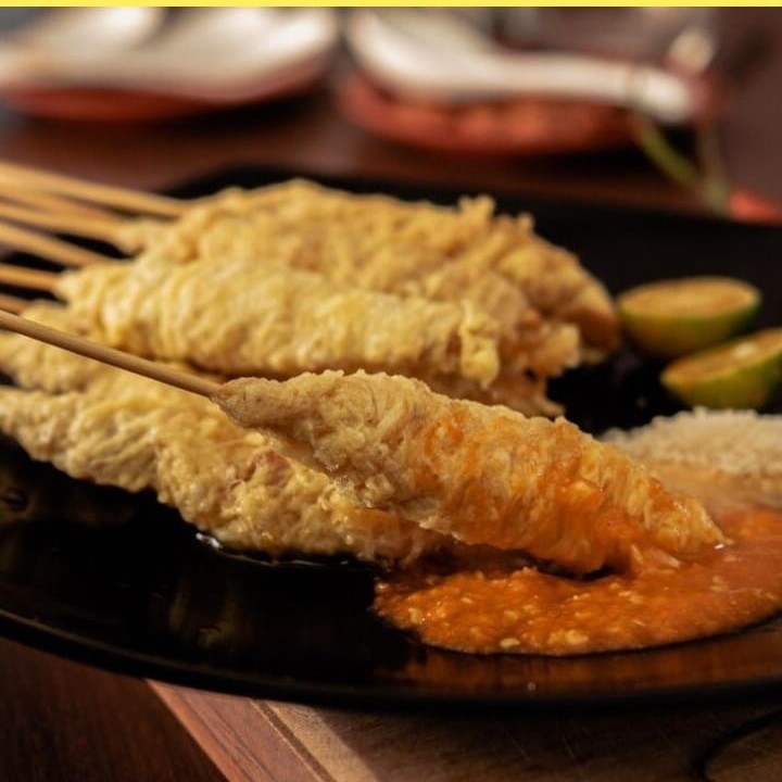 Sate Taichan Telur Gulung