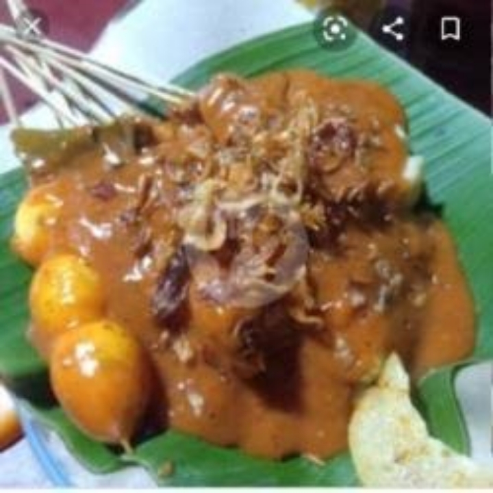 Sate Telur Puyuh Tanpa Lontong 5 Tusuk Kuah Padang