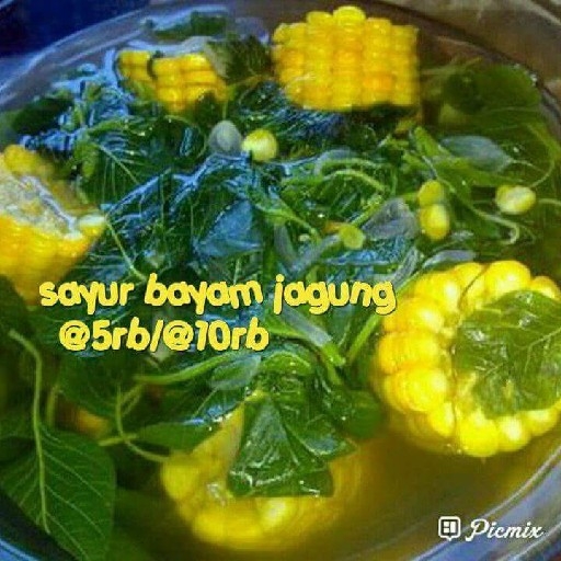 Sayur Bayam Jagung