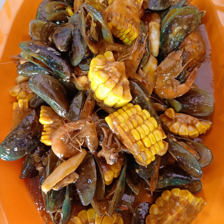 Seafood Kerang Udang Cumi Tanpa Nasi