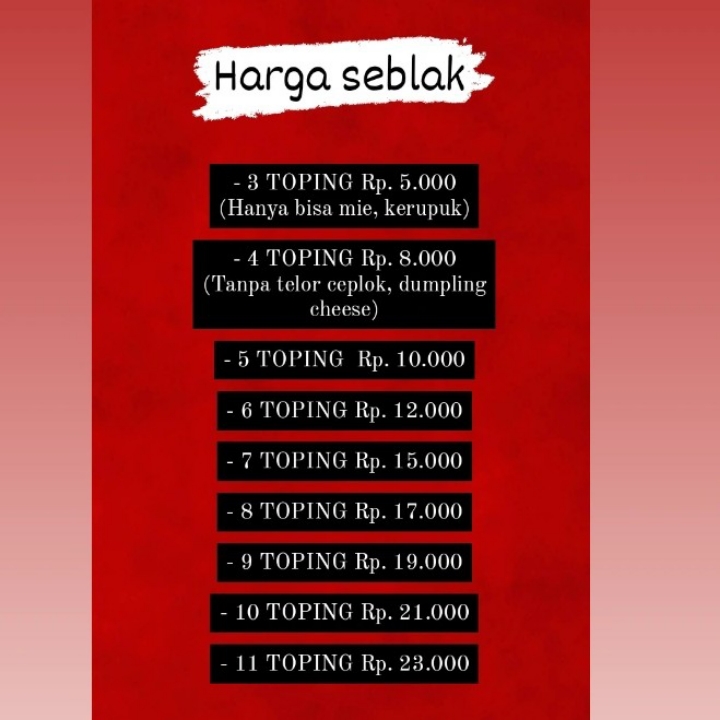 Seblak 8 Toping 2