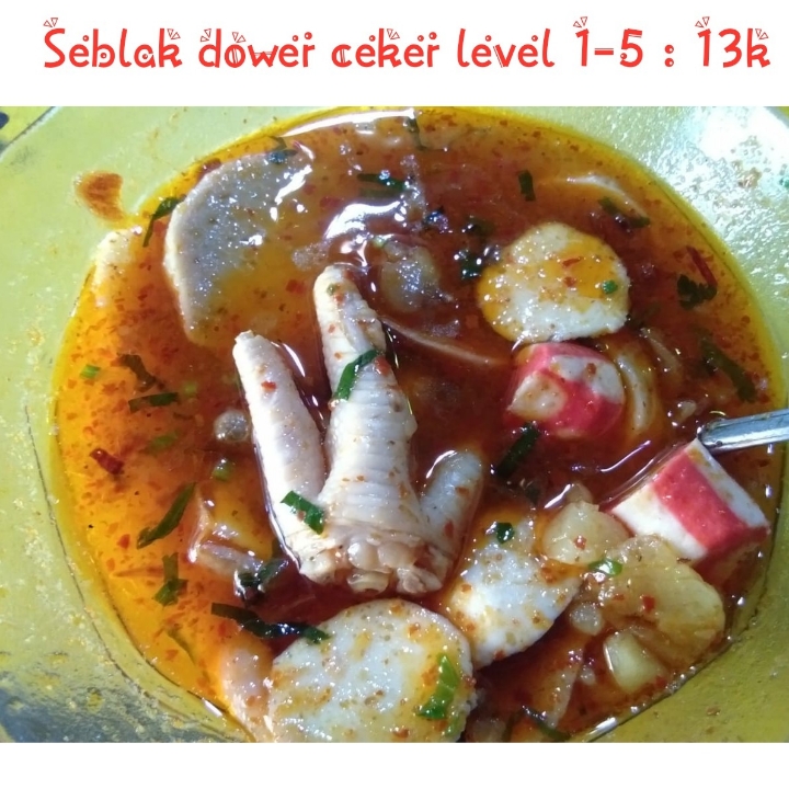 Seblak Dower Ceker Level 1 Sampai 5 