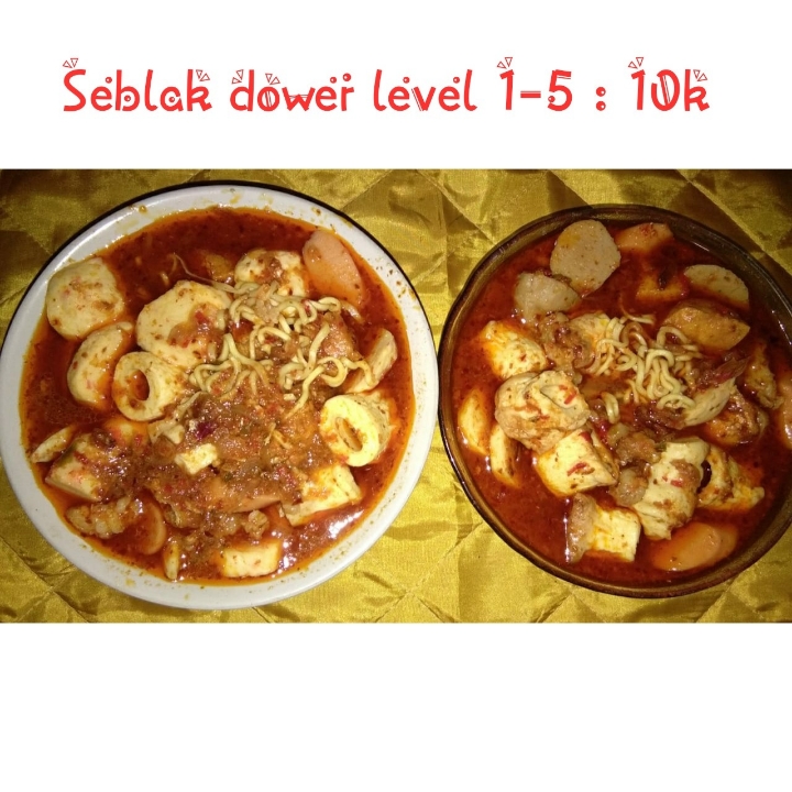 Seblak Dower Leve 1 Sampai 5