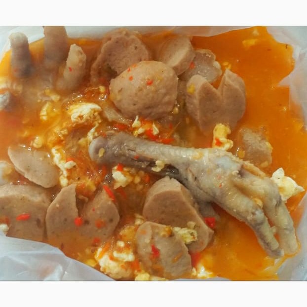 Seblak Makaroni Ceker Baso
